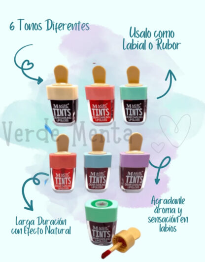 Tinta labios paleta